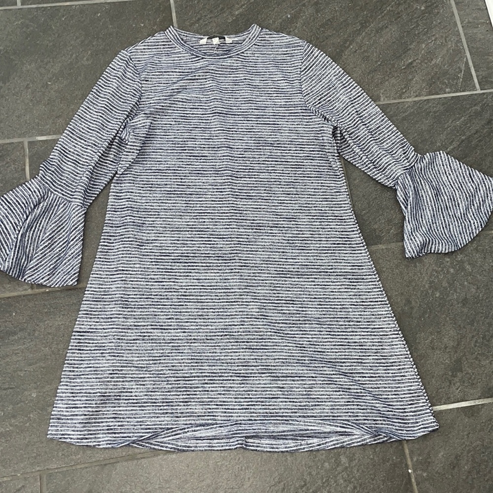 Speechless dress juniors XL blue and white stripe